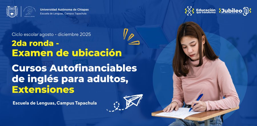 2da ronda de examen de ubicacion - Cursos autofinanciables sabatinos para adultos (extensiones)