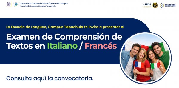EXAMEN DE COMPRENSIÓN DE TEXTOS EN FRANCÉS O ITALIANO