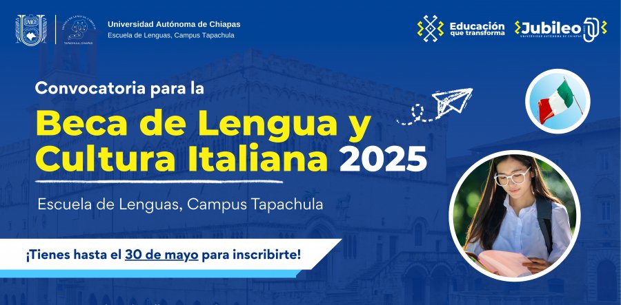 Beca de Lengua y Cultura Italiana 2025