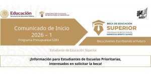Inicio para el programa Jóvenes Escribiendo el Futuro
