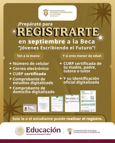 Beca "Jóvenes Construyendo el futuro" Septiembre 2025