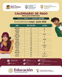 Calendario de pagos de la Beca del Bienestar (may - jun 2025)